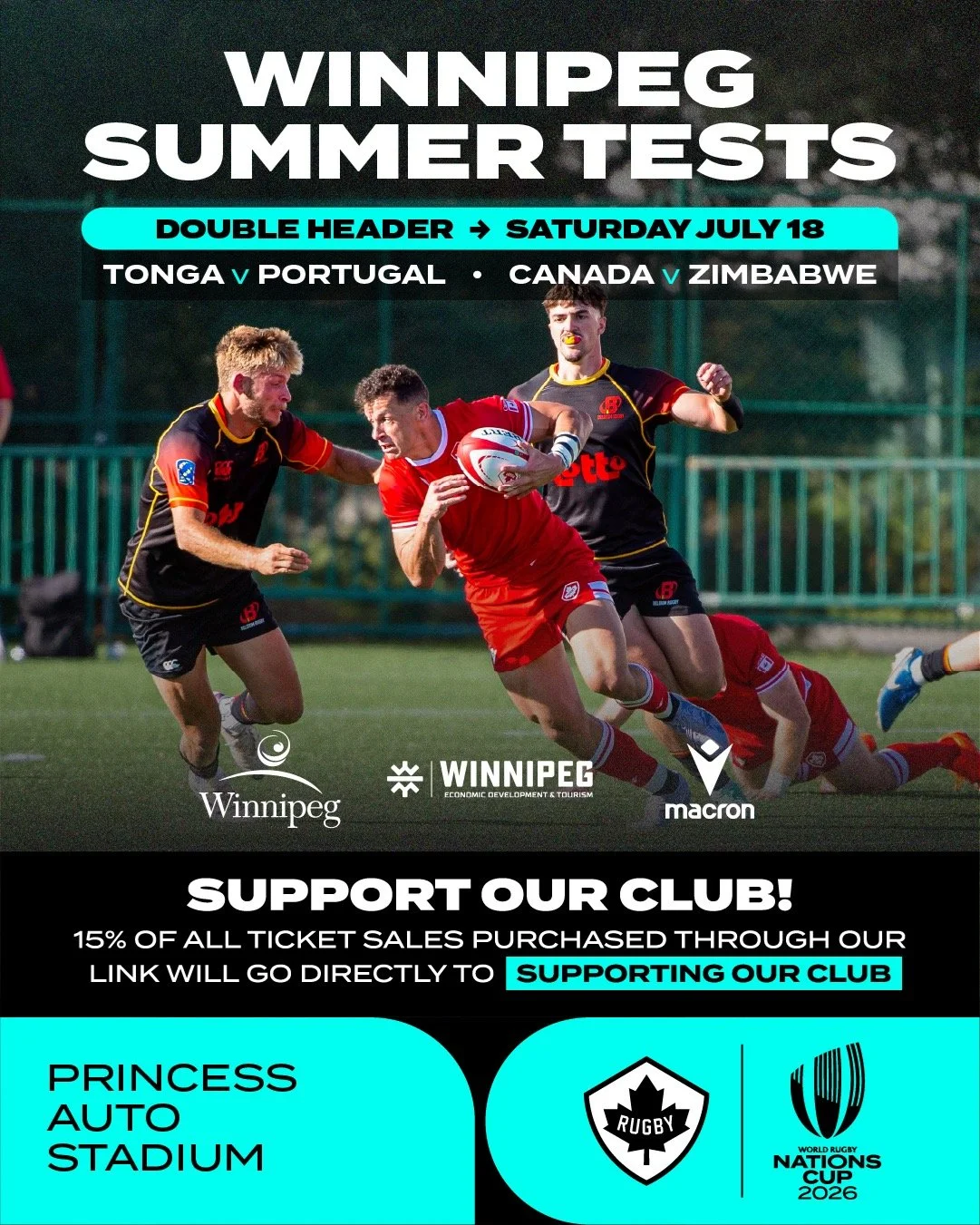Support Our Club! 15% of all ticket sales for the upcoming Canada Men&rsquo;s 15s match sold directly through our club&rsquo;s exclusive link will help support our club!

Click on the link in our bio to buy your tickets now!

THIS IS RUGBY. THIS IS C