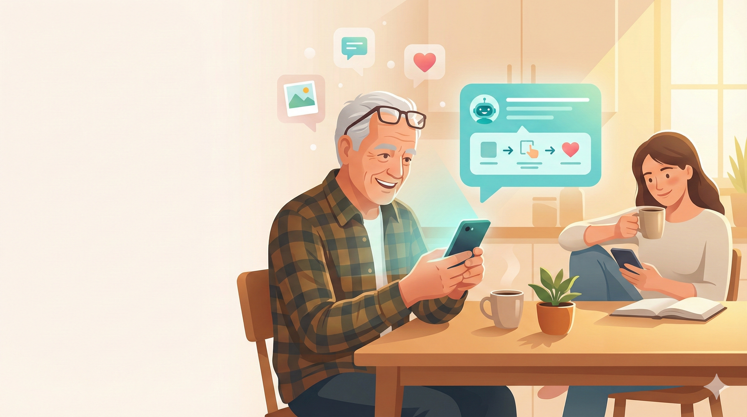 Parent « technophobe » : comment l'aider à maîtriser son smartphone sans perdre patience.