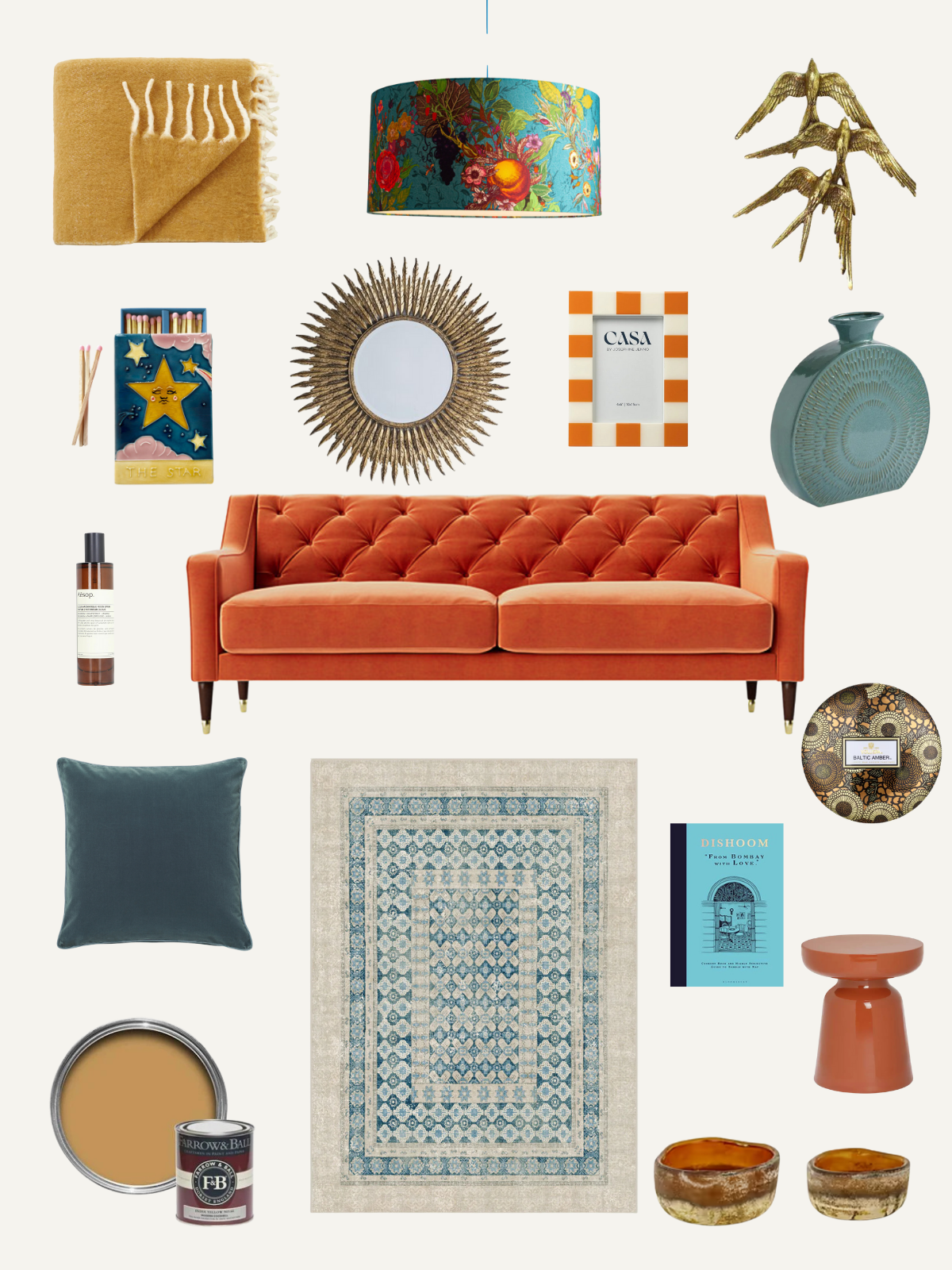 Autumn Mellowness interiors mood board