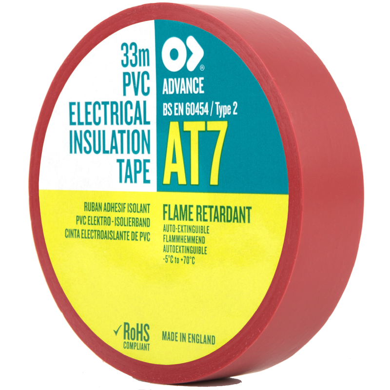 INSULATING TAPE Red. 19mm (reel of 33m)