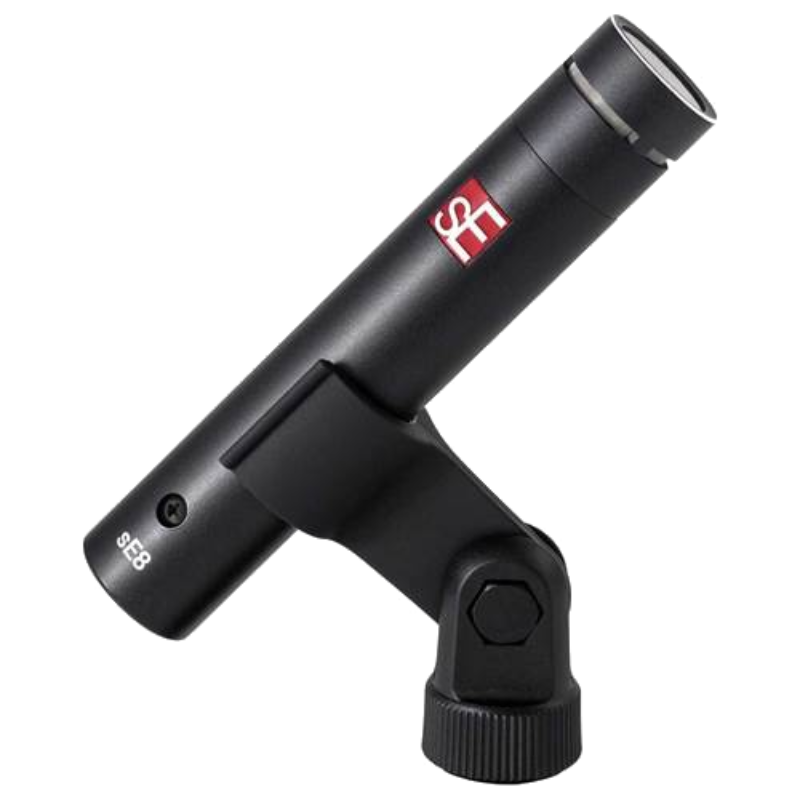 sE Electronics sE8 Cardioid Condenser Microphone on mic stand