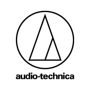 Logo featuring a stylized letter 'A' inside a circle with the text 'audio-technica' below.