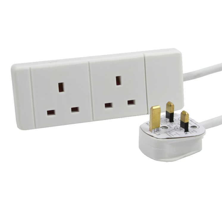 AC MAINS POWER EXTENSION CABLE Two outlet. 3 metres