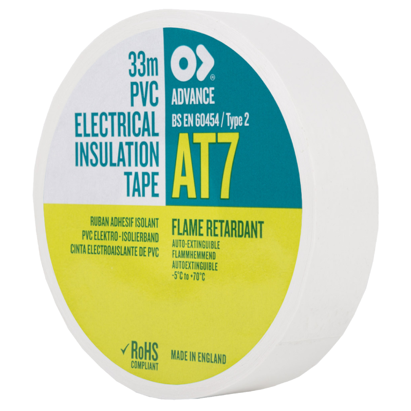 INSULATING TAPE White. 19mm (reel of 33m)