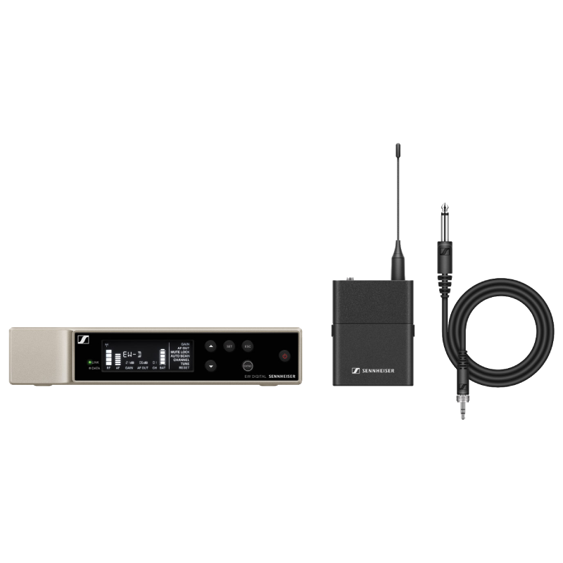Sennheiser EW-D CI1 SET Radio Mic System w/ belt pack. instrument cable (S1-7)