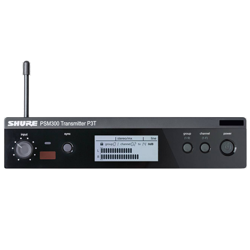 Shure P3T Personal Monitor Transmitter Fixed. 606-630MHz (K3E). Ch38 ready