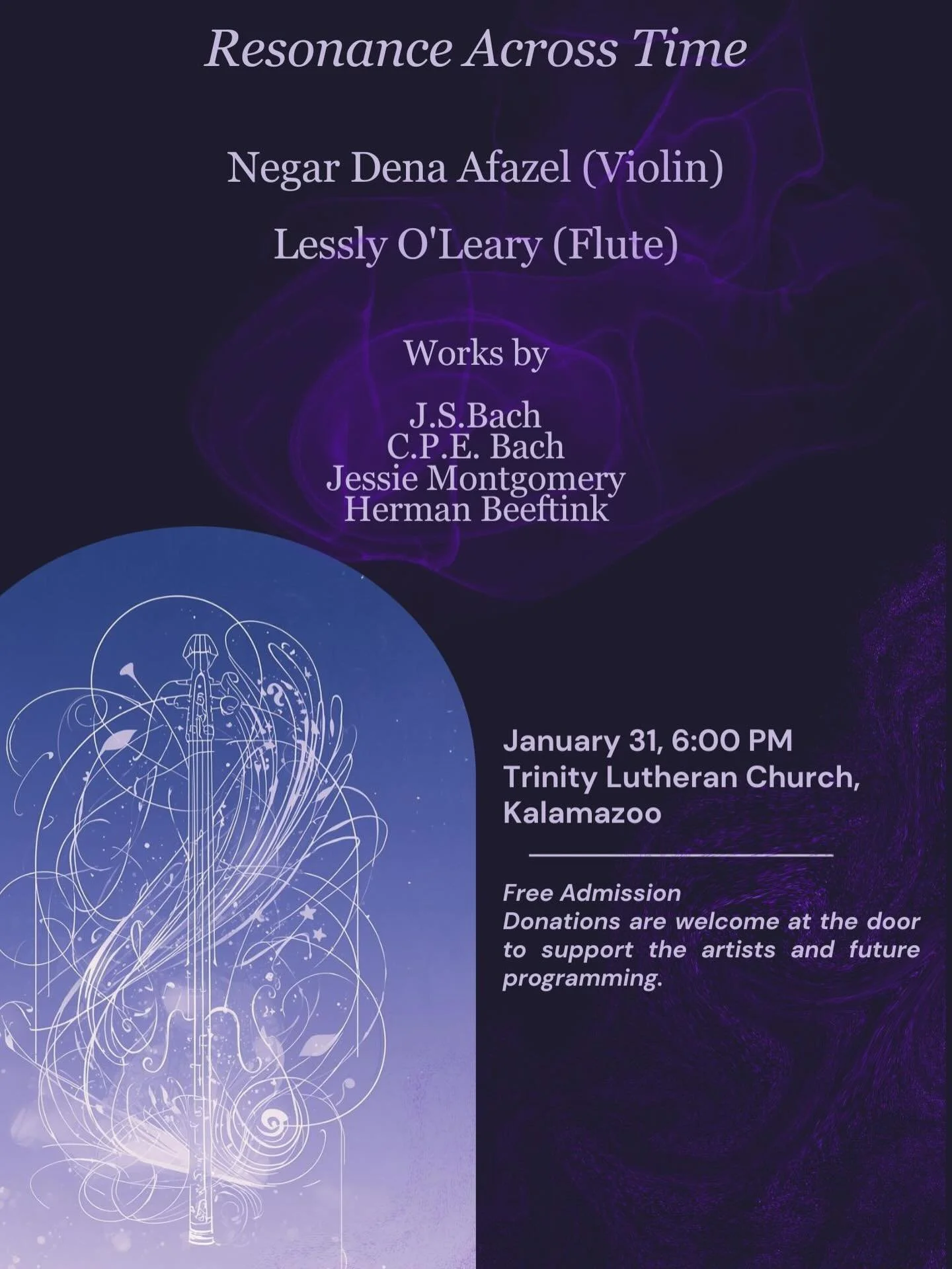 🎶✨Resonance Across Time ✨🎶

I&rsquo;m thrilled to be performing a recital with my awesome friend/flutist, Lessly O&rsquo;Leary (@lessly.oleary ). This program is close to our hearts&mdash;a mix of meditative and mystical solo and duet works ✨

Feat