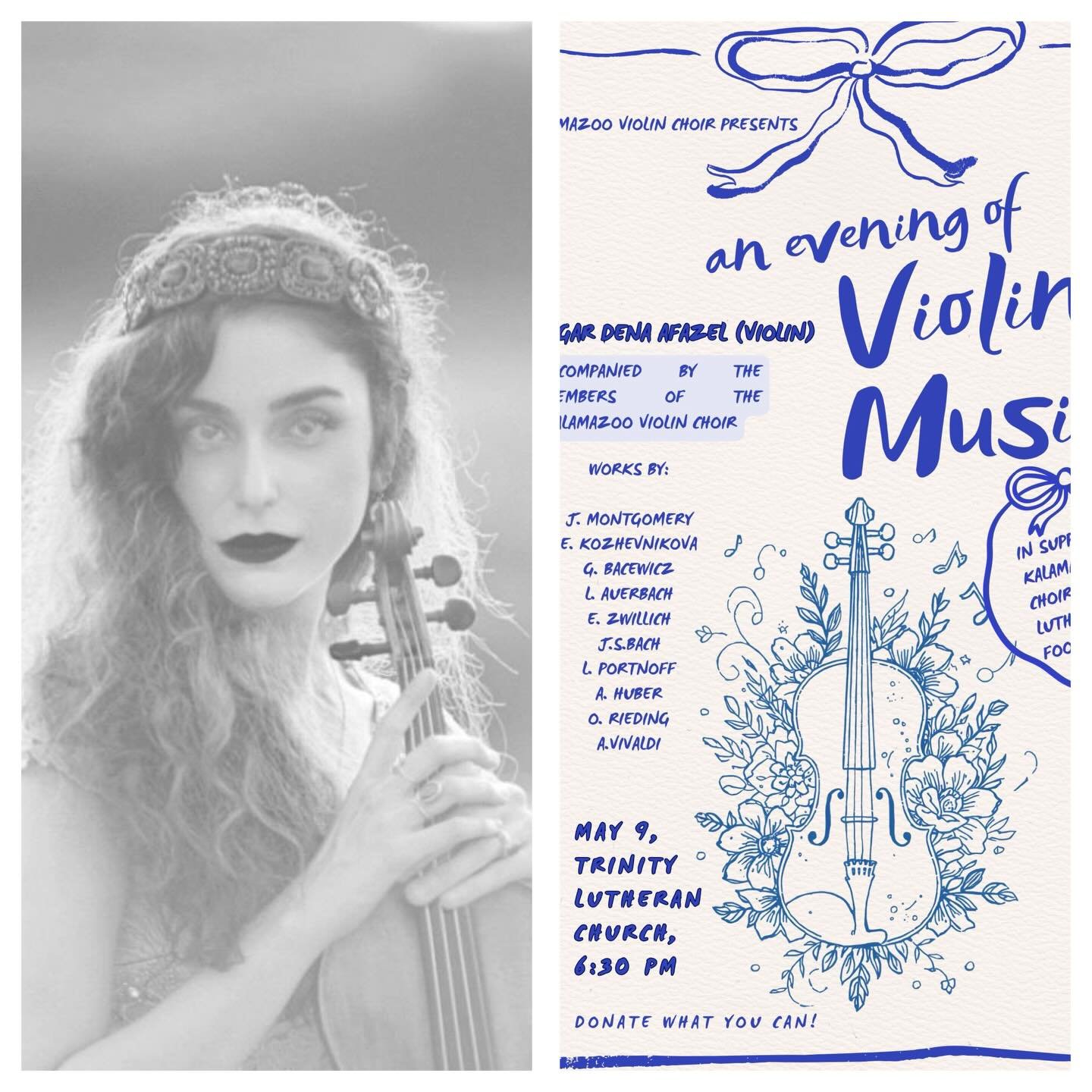 Solo Violin Fundraising Recital: A Lineage of Voices 🎻

✨Please join me on May 9th for an evening of solo violin music, featuring a demanding program of works by some of the most amazing female composers of the 20th and 21st centuries:

Grażyna Bace