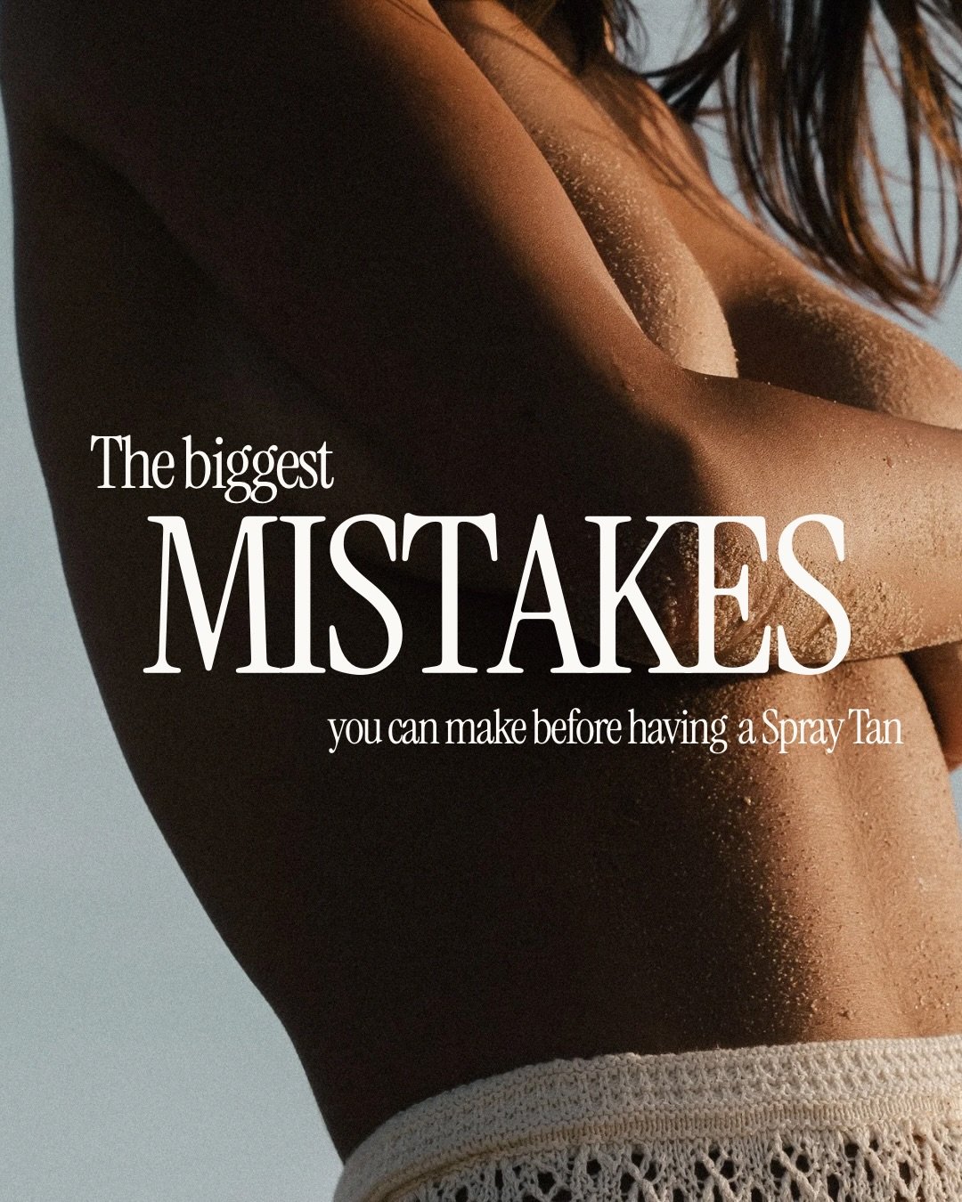 Deine Vorbereitung ist der wichtigste Schritt f&uuml;r ein gleichm&auml;&szlig;iges und langanhaltendes Ergebnis. 

Denn selbst der beste Spray Tan kann nur so gut wirken, wie deine Haut es zul&auml;sst. 

Speicher dir daher den Post f&uuml;r deinen 