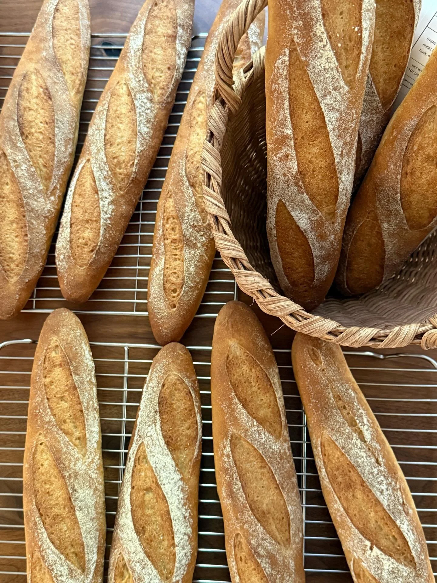 Pre-orders for August 20th pickup are now open on Hotplate✨.

Baguettes are on the menu this week&mdash;gluten-free and vegan, with a golden crust and soft, tender interior. A staple in our home for breakfast, sandwiches, or alongside a bowl of soup.