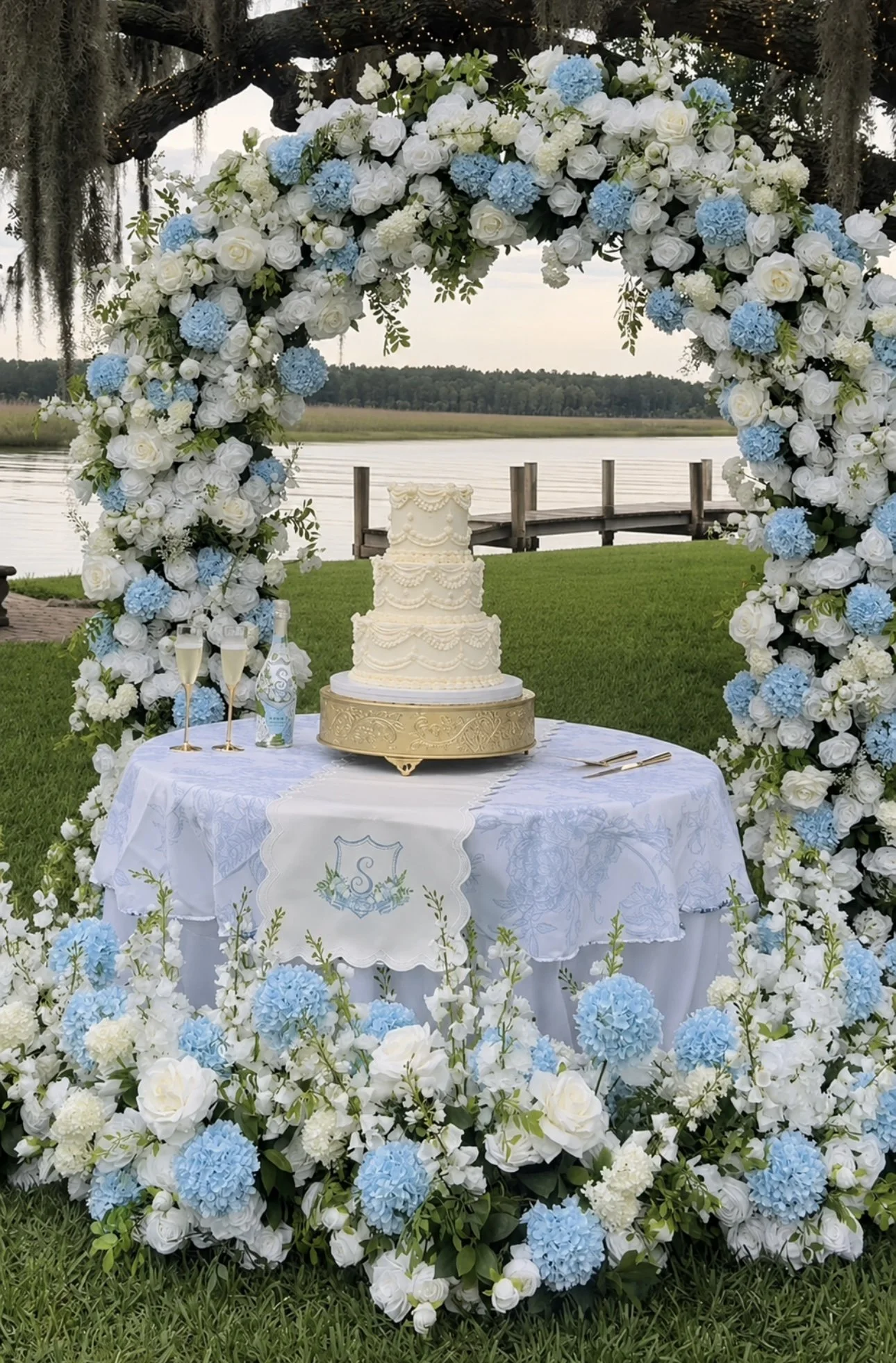 Something Blue Full Arch