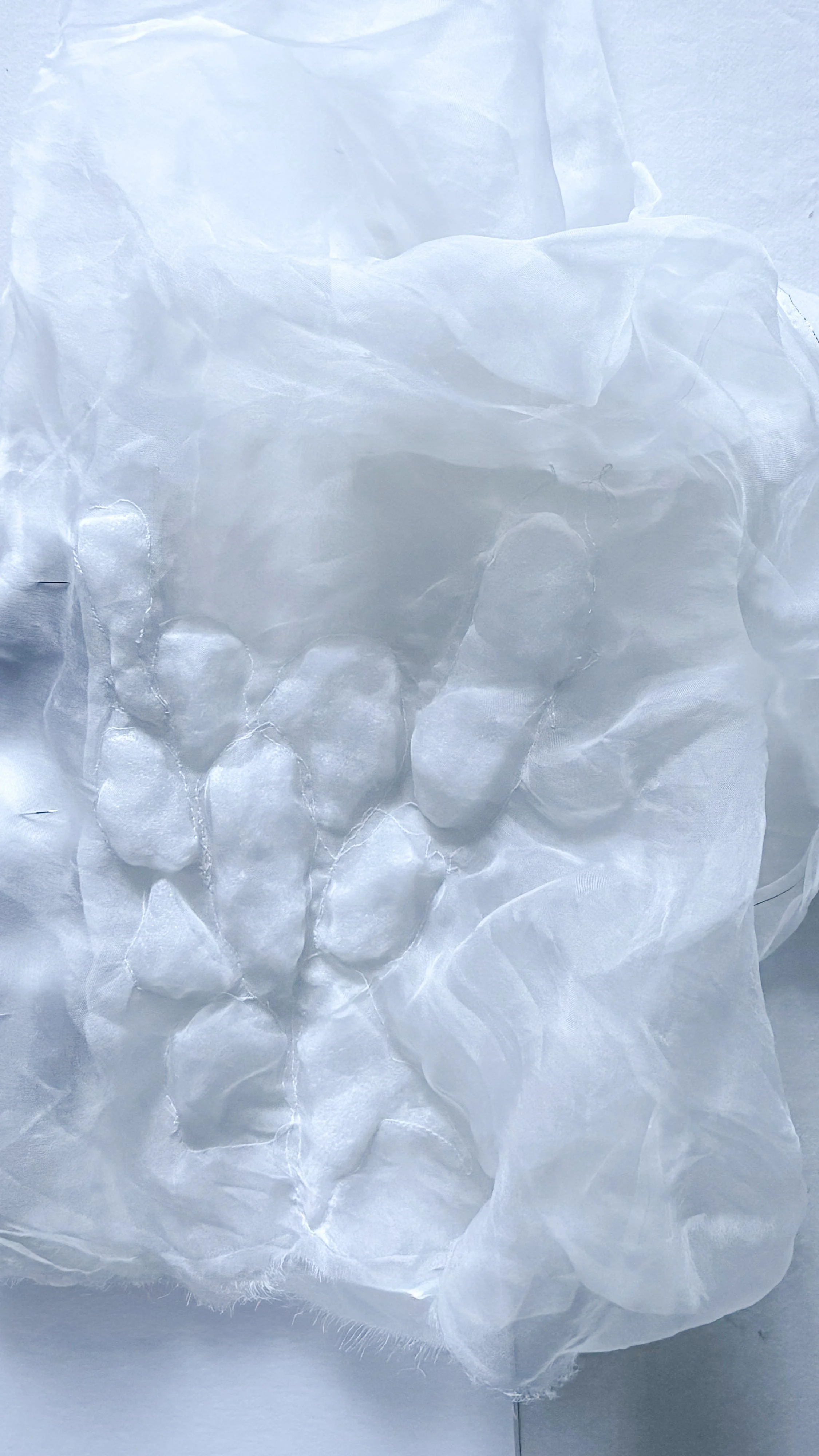 Silk organza and polypropylene