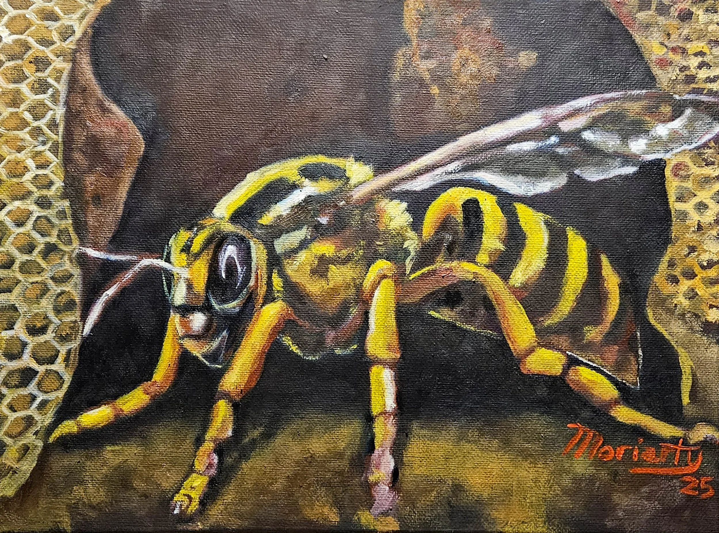 City in Dust,  2025. 
Oil on canvas -
16" x 12" / 40 x 30 cm