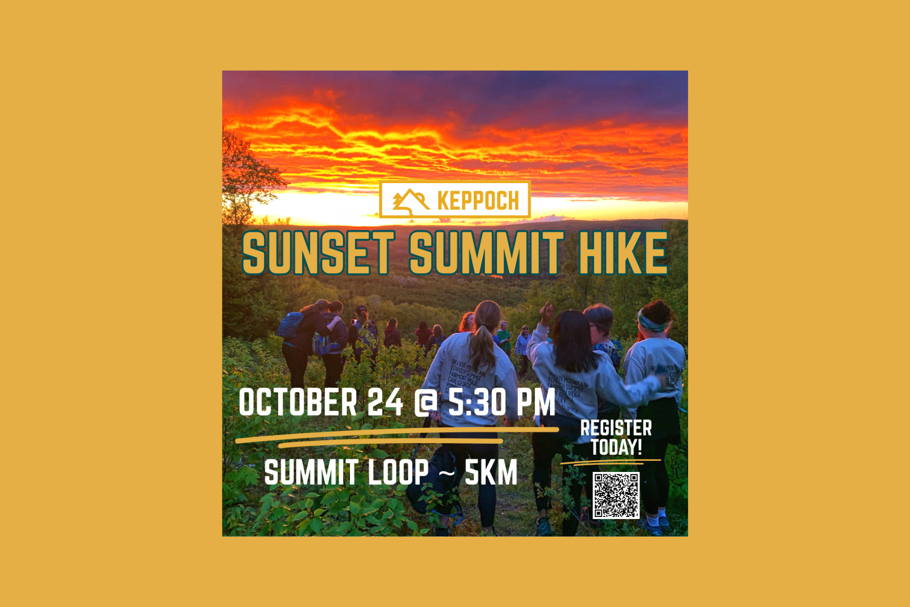 Summit Sunset Hike at the Keppoch