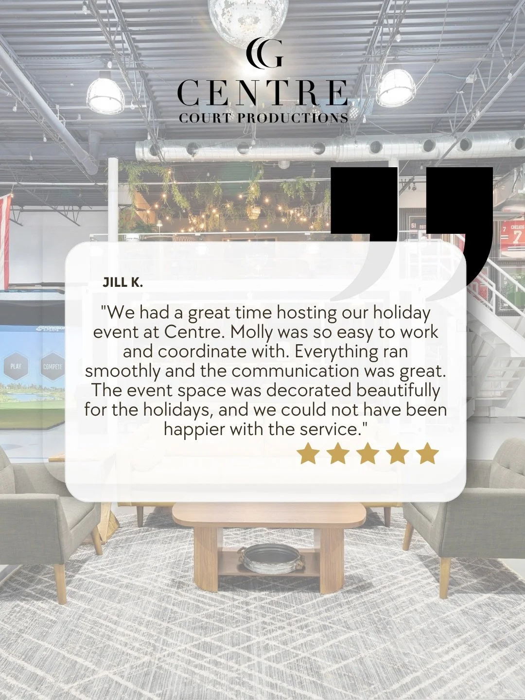 The reviews say it better than we ever could. 🤍
We&rsquo;re so grateful for every kind word&mdash;and for everyone who puts their trust in our space (and our team) with their celebrations. From the planning process to event day, we love being part o