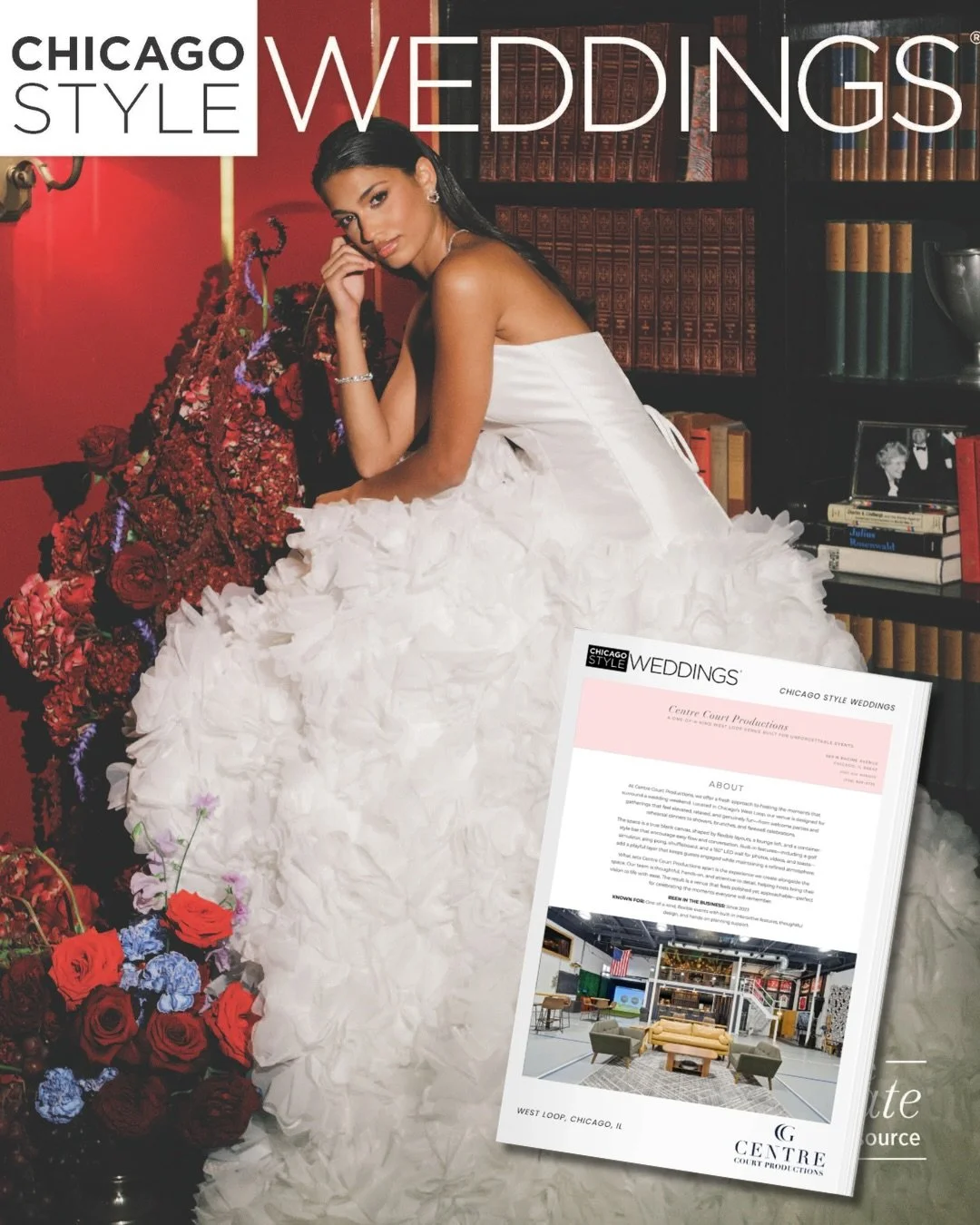 We&rsquo;ve been featured in the 2026&ndash;2027 edition of Chicago Style Weddings! The issue includes a closer look at Centre Court Productions and highlights our space as the perfect place to host the celebrations surrounding your wedding day. We&r