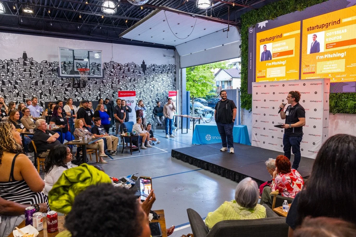 After a busy few weeks of WNBA All-Star Weekend, Chicago Tech Week and Lollapalooza events, we&rsquo;re finally taking a moment to look back at some of the fun!

We kicked it all off with Startup Grind Chicago&rsquo;s 10th Annual Pitch Battle &amp; S