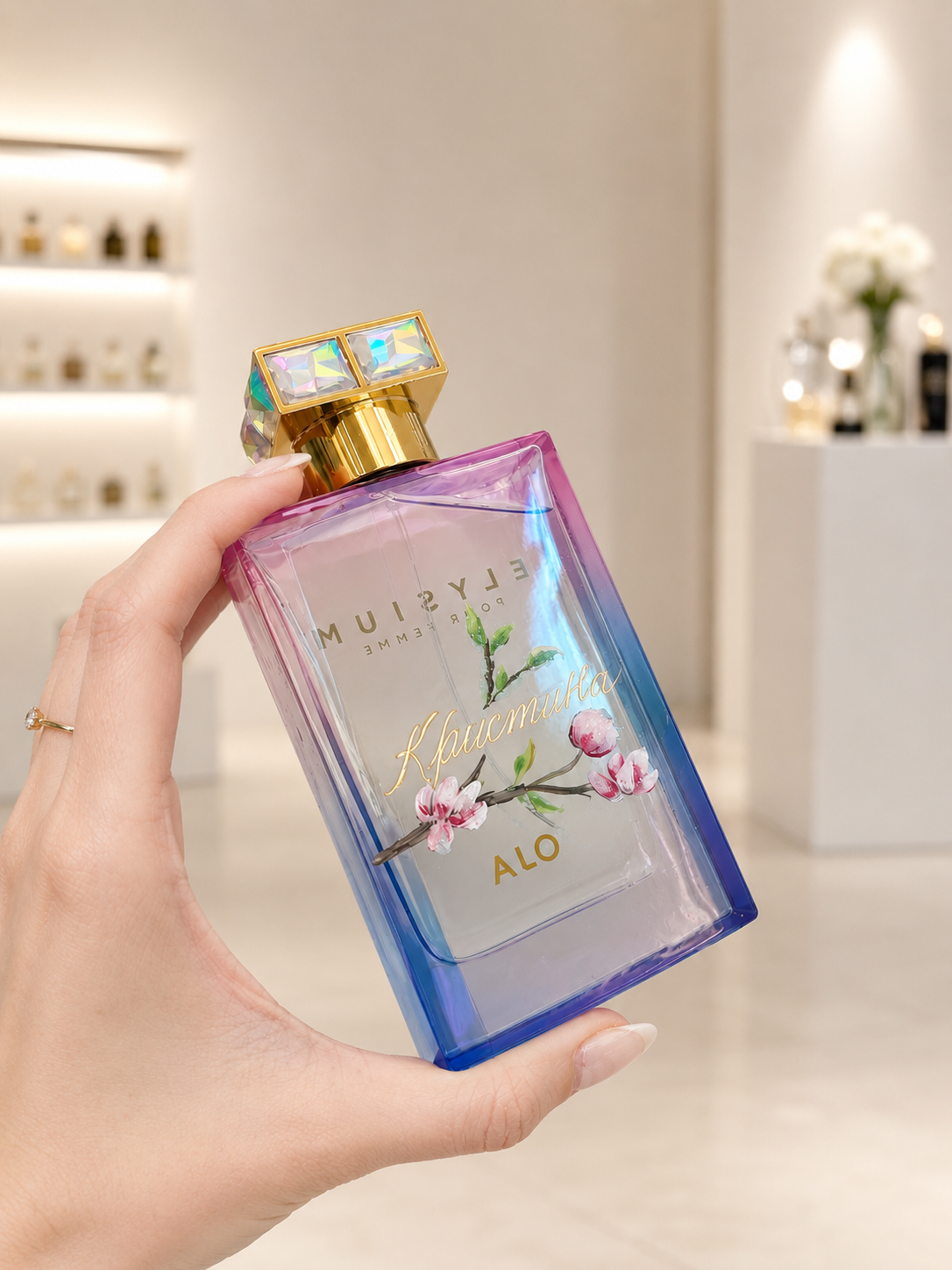 Live perfume bottle painting for luxury brand activations, experiential marketing, retail events, and VIP customer experiences.