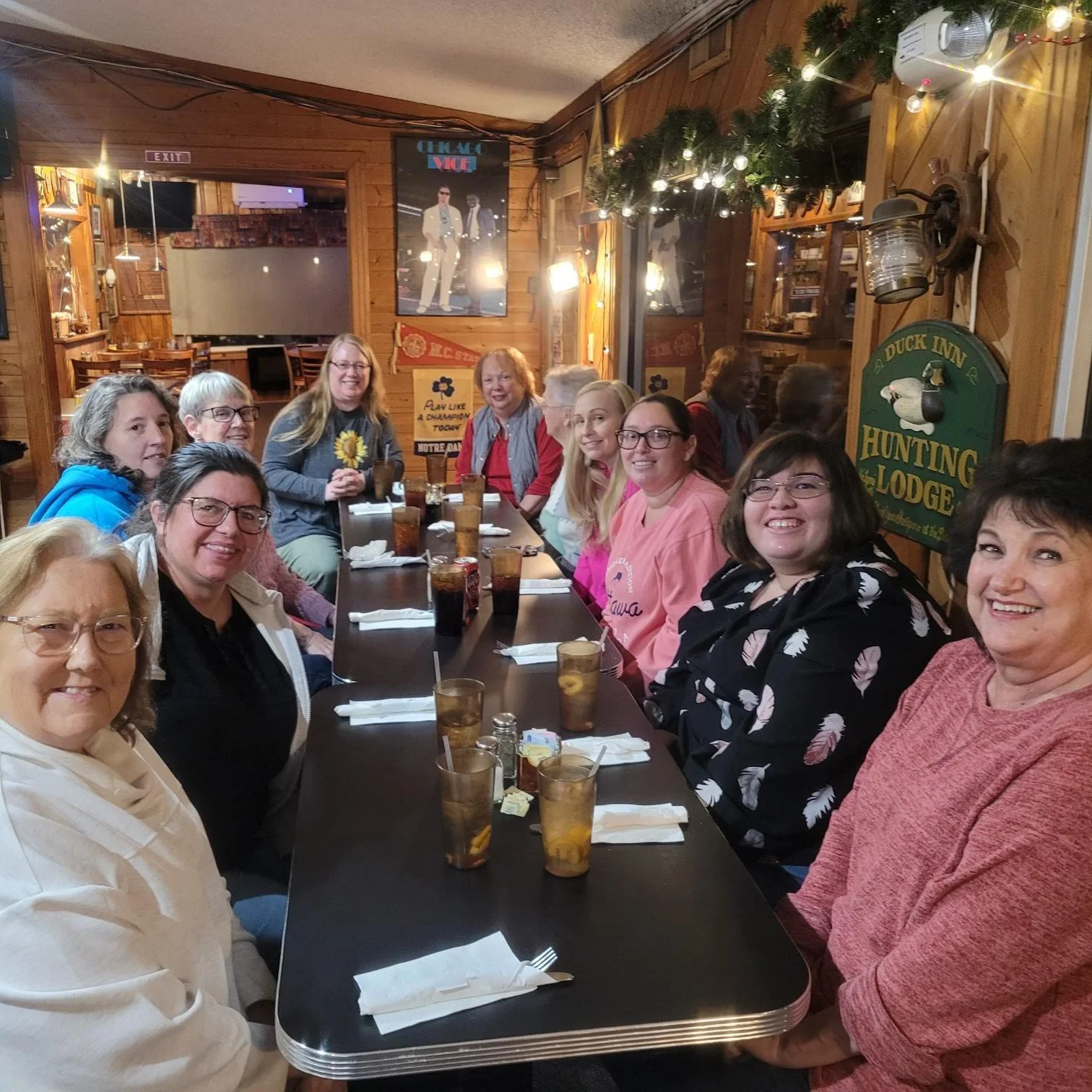 Photo of Women's Fellowship having dinner