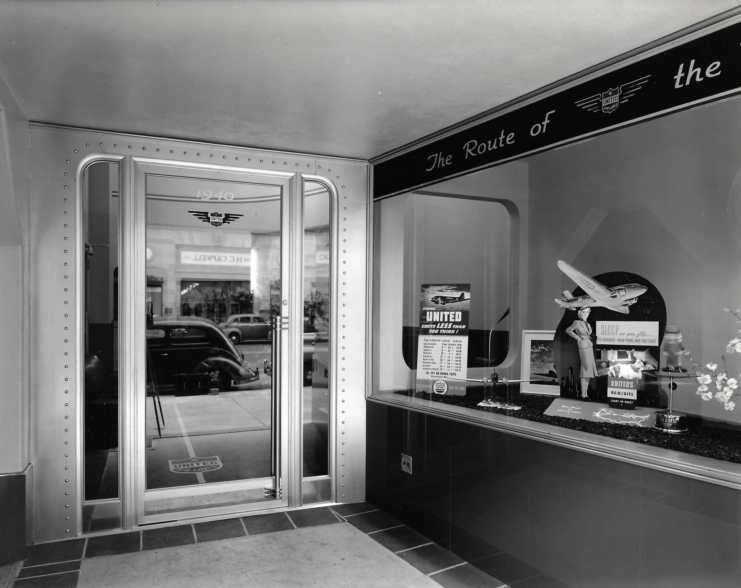 Airlines, Department stores, and Neon Signs.