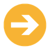 Yellow circular sign with black right arrow