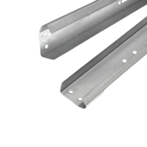Two metal brackets with holes, likely for mounting or support.