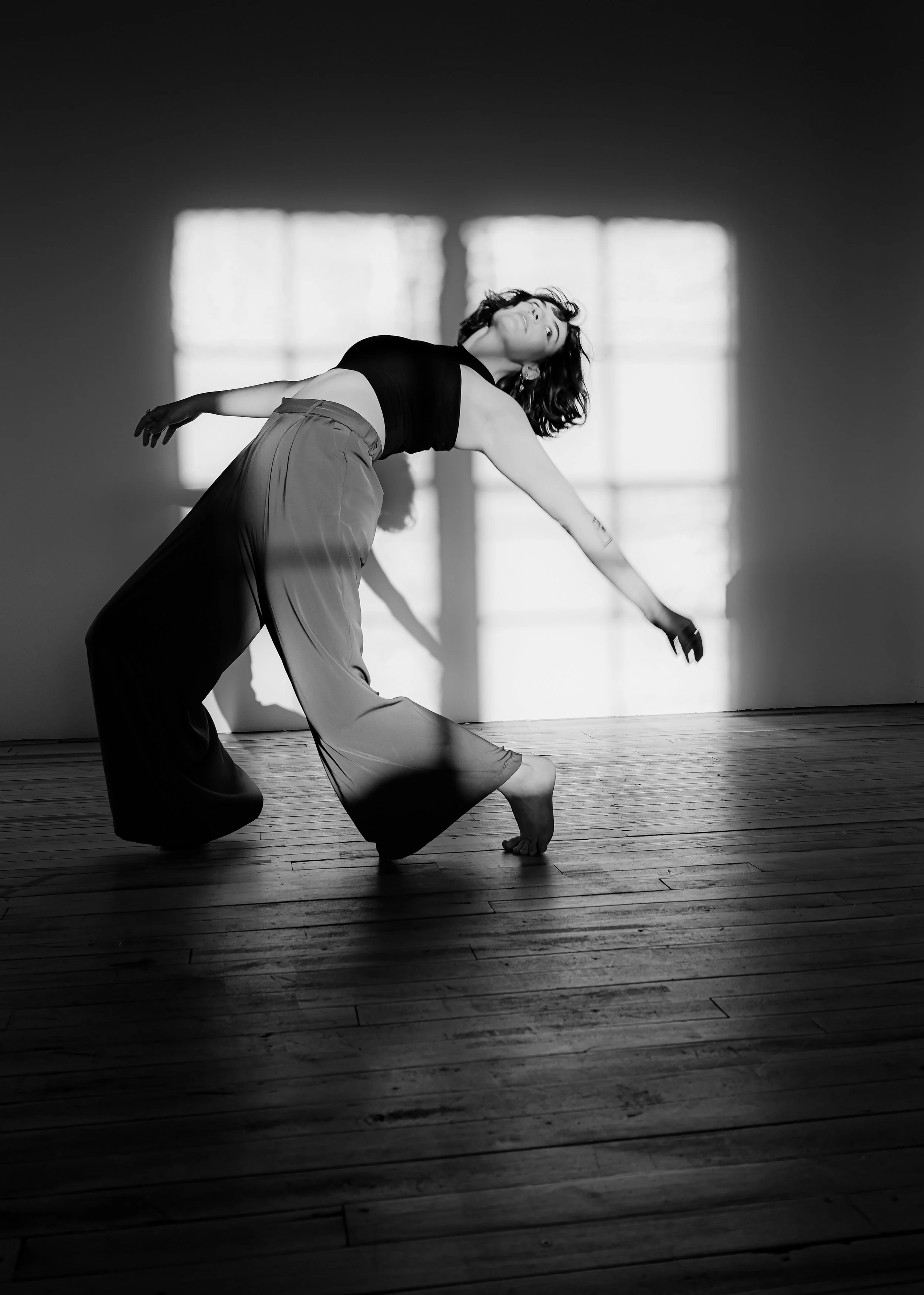 Andie in the Studio at Golden Hour
