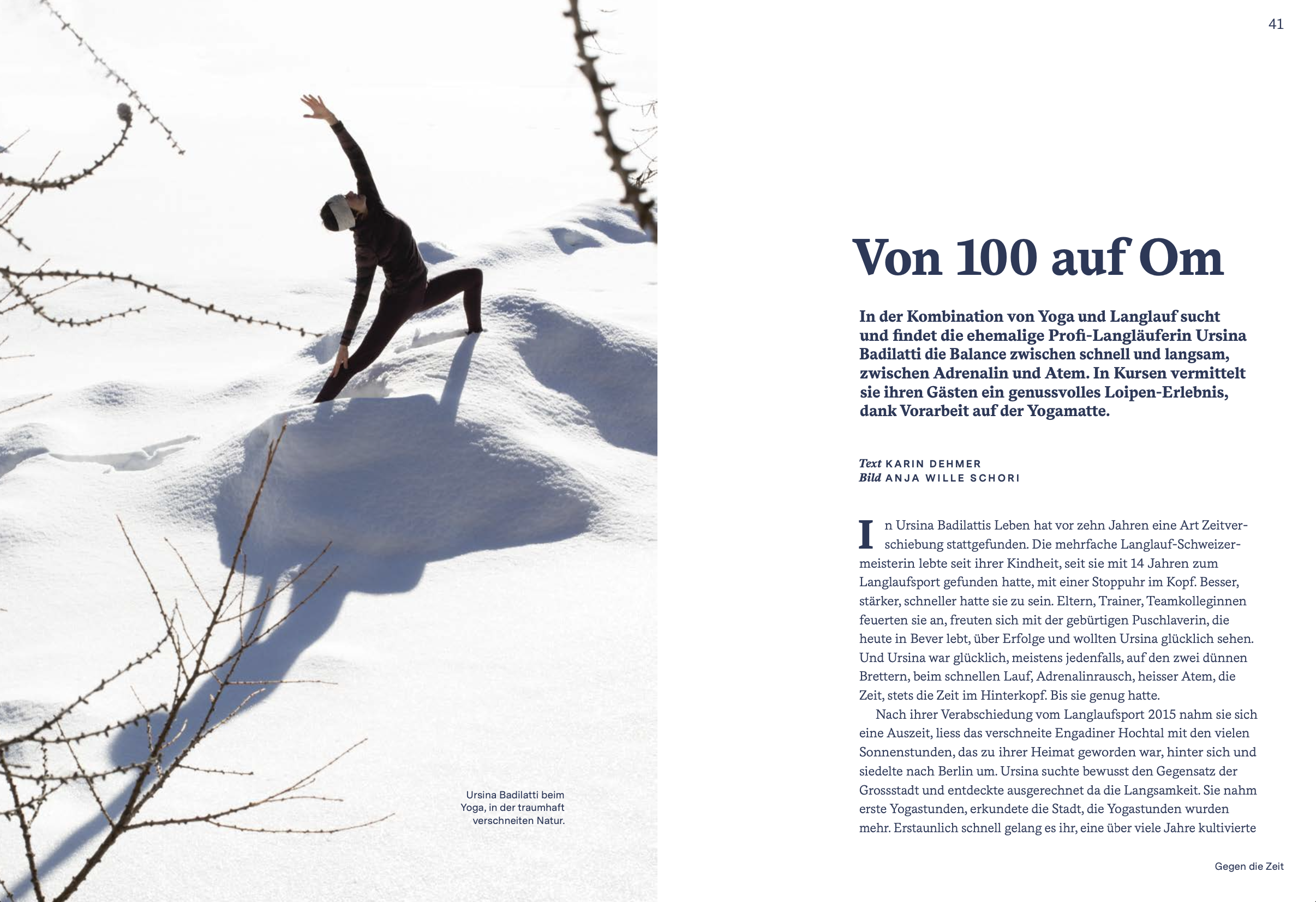 Engadin Magazin «Zeit», 2026