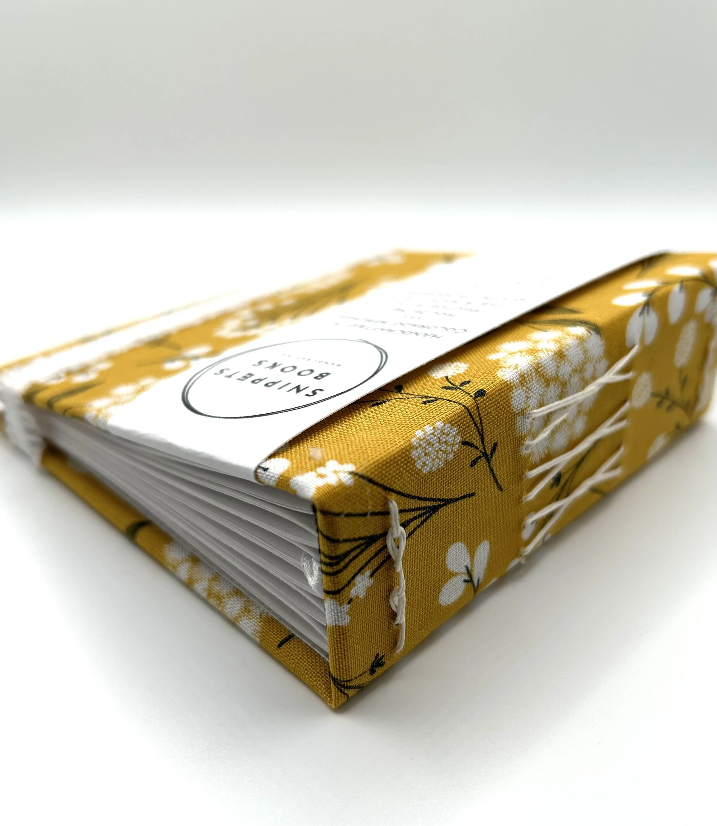 Yellow Floral Handbound Photo Journal