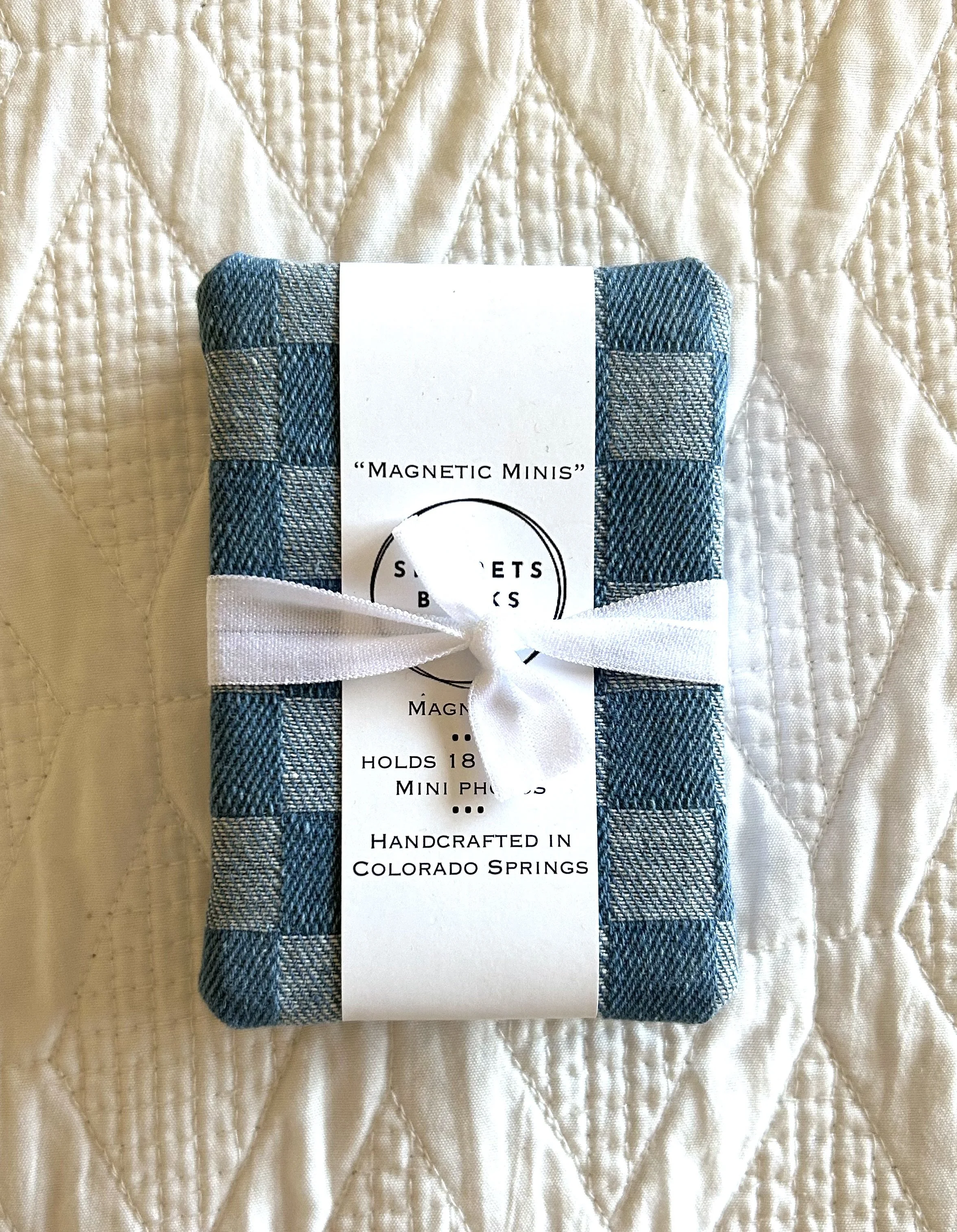 Checkerboard Denim Magnetic Mini Album