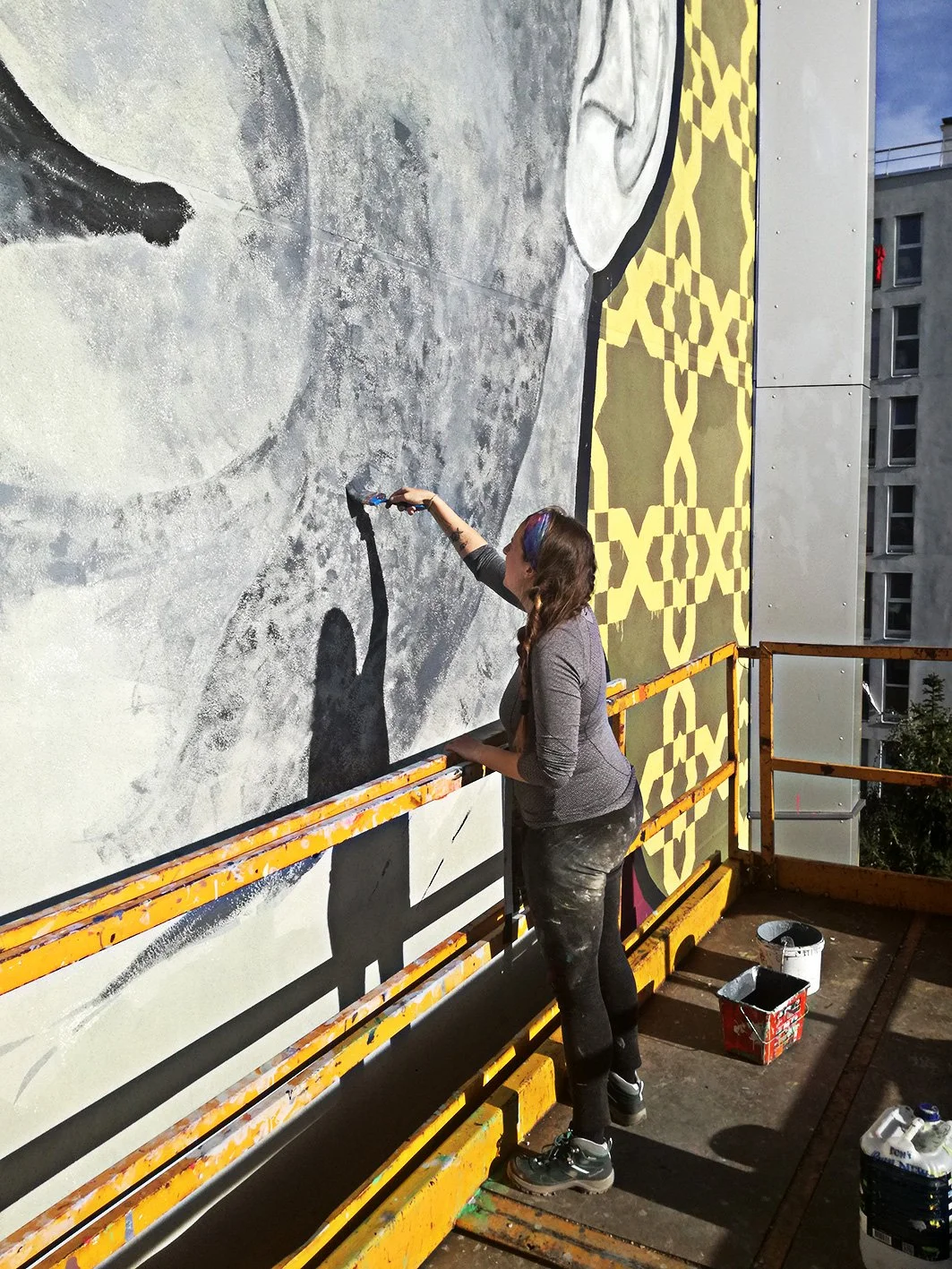 Détails du visage avec l'aide de Claire Courdavault