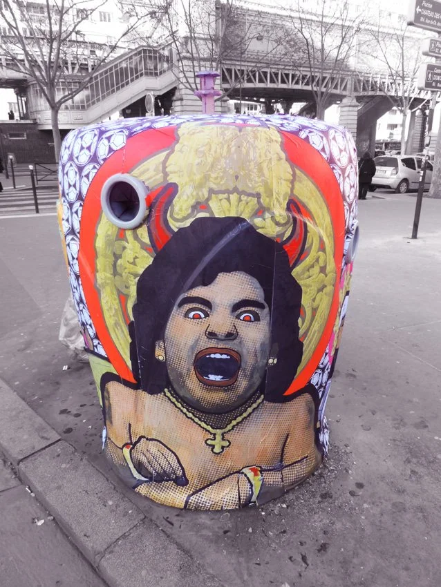 Colonne à verre foot / 2014