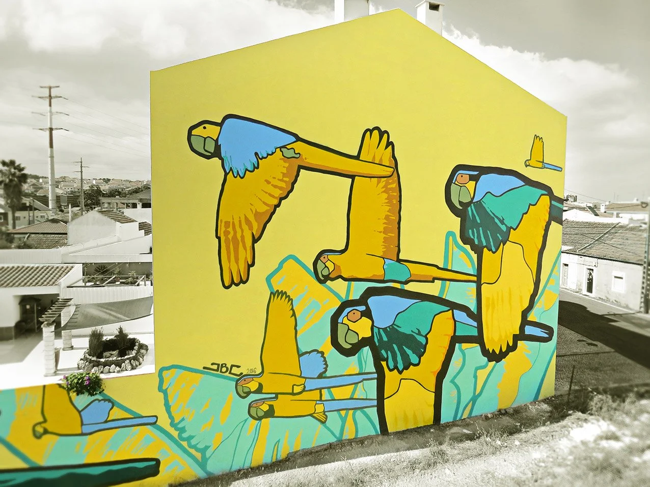 Aras, le vol de perroquets amazoniens