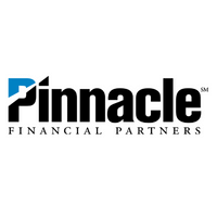 Pinnacle Financial Partners logo with the word 'Pinnacle' in bold black font and 'Financial Partners' in smaller font beneath