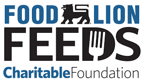 Logo for Food Lion Feeds Charitable Foundation featuring a lion and a fork.