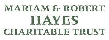 Text reading 'Mariam & Robert Hayes Charitable Trust' in green font on a white background.