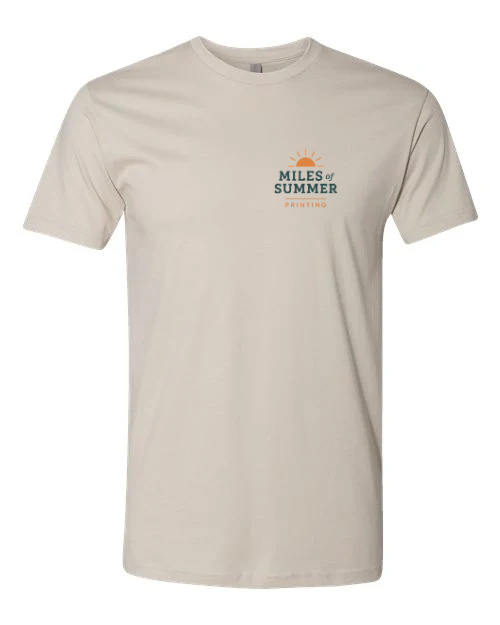 Miles of Summer Printing - Cotton T-Shirt - Sand.png