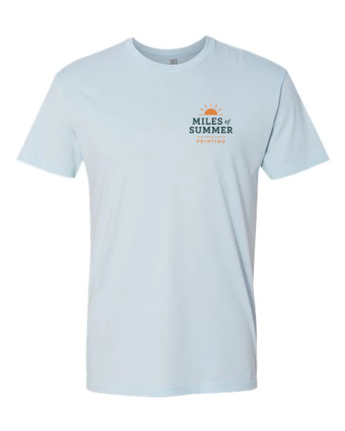 Miles of Summer Printing - Cotton T-Shirt - Light Blue.png