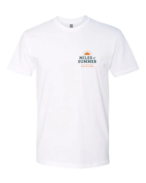 Miles of Summer Printing - Cotton T-Shirt - White.png