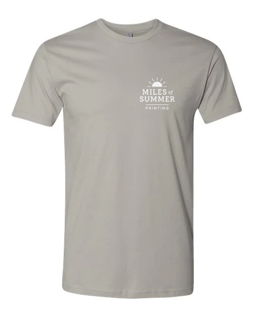 Miles of Summer Printing - Cotton T-Shirt - Light Grey.png