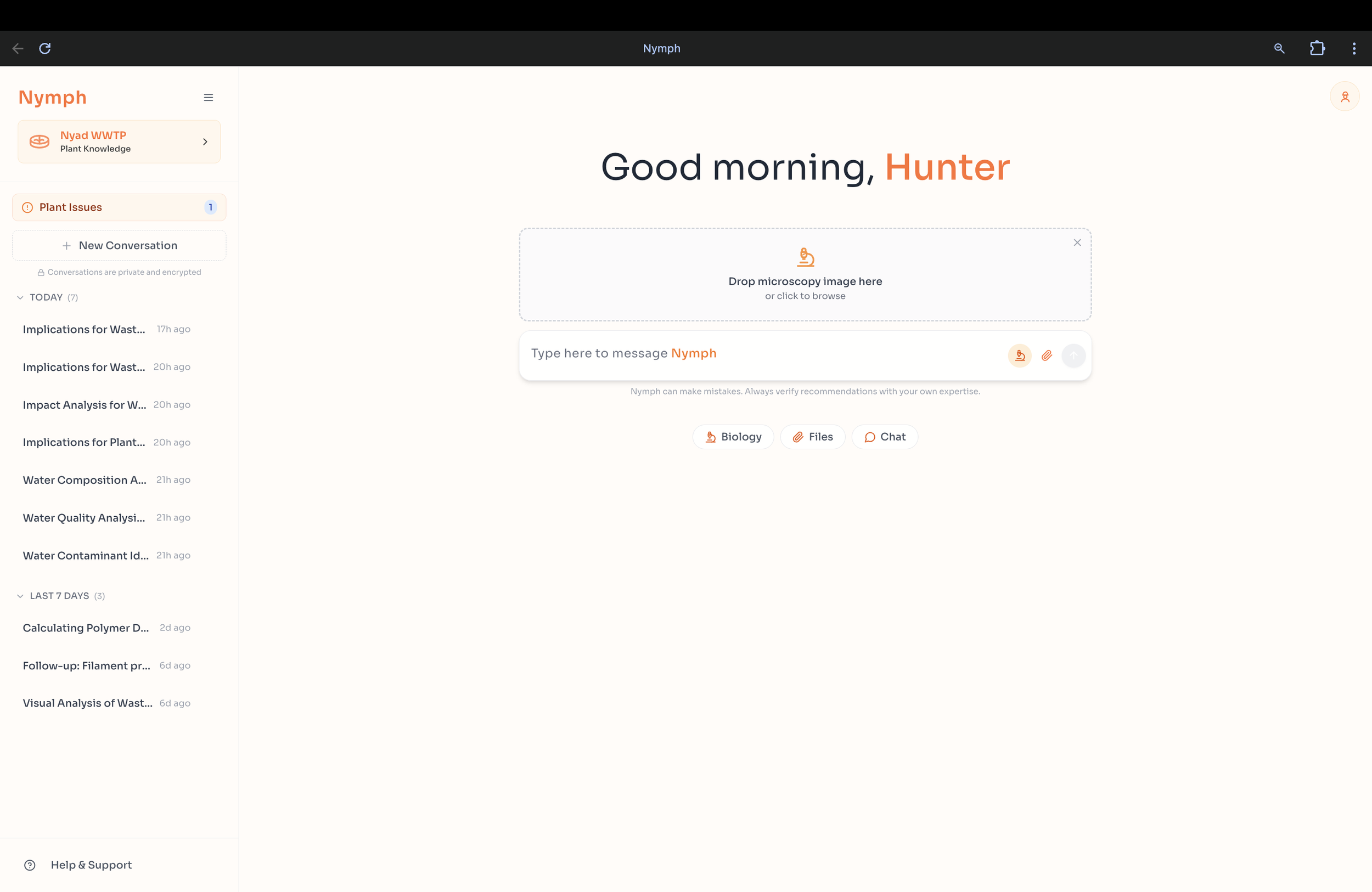 AI for your wastewater biology