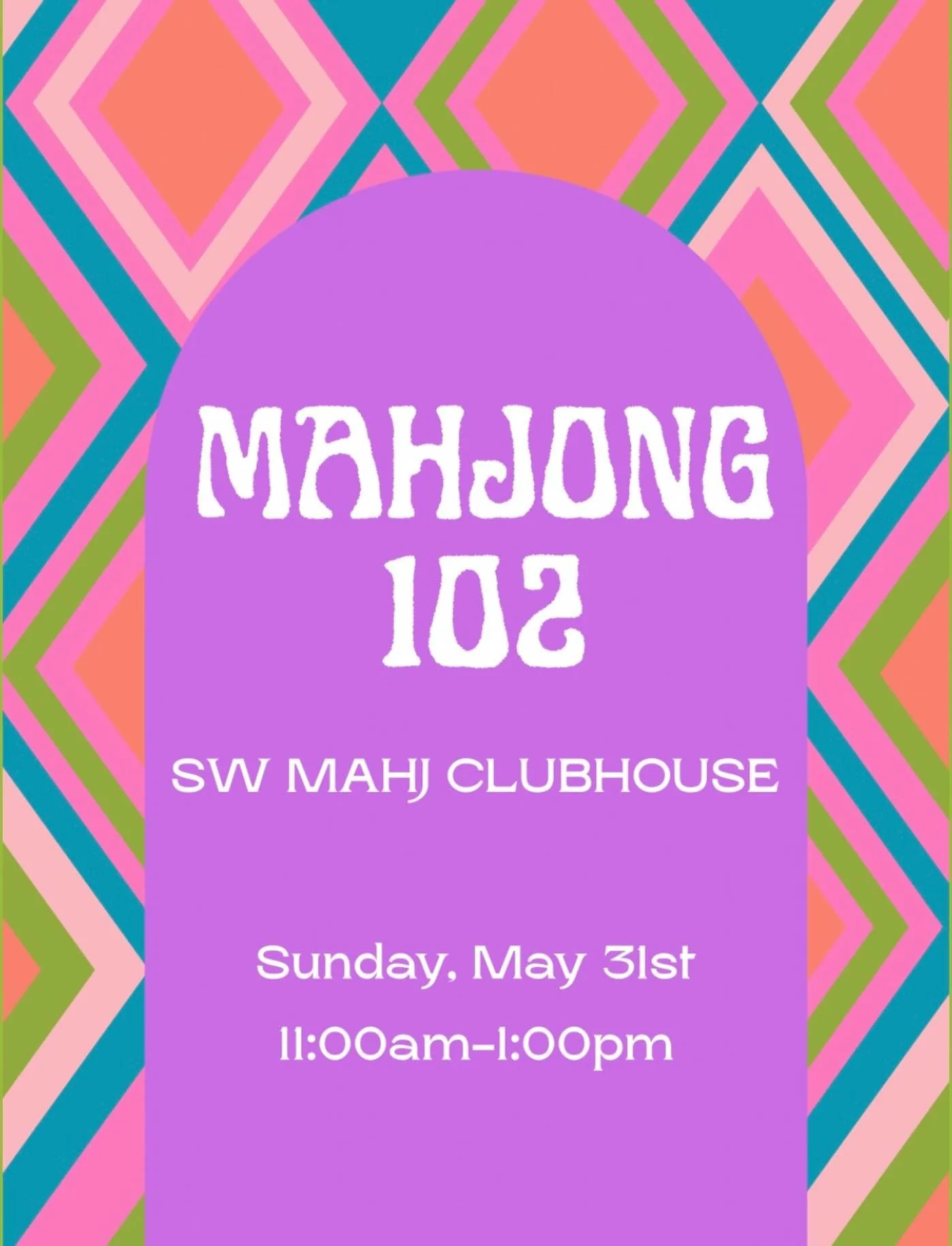 Ready to level up your Mahj game? Join us for Mahjong 102 with SW Mahj Club &mdash; the perfect next step after Mahjong 101. 

Register here - https://www.swmahjclub.com/events/p/mahjong-102-sunday-may-31st

#swmahjclub #mahjong102 #durangomahjong #m