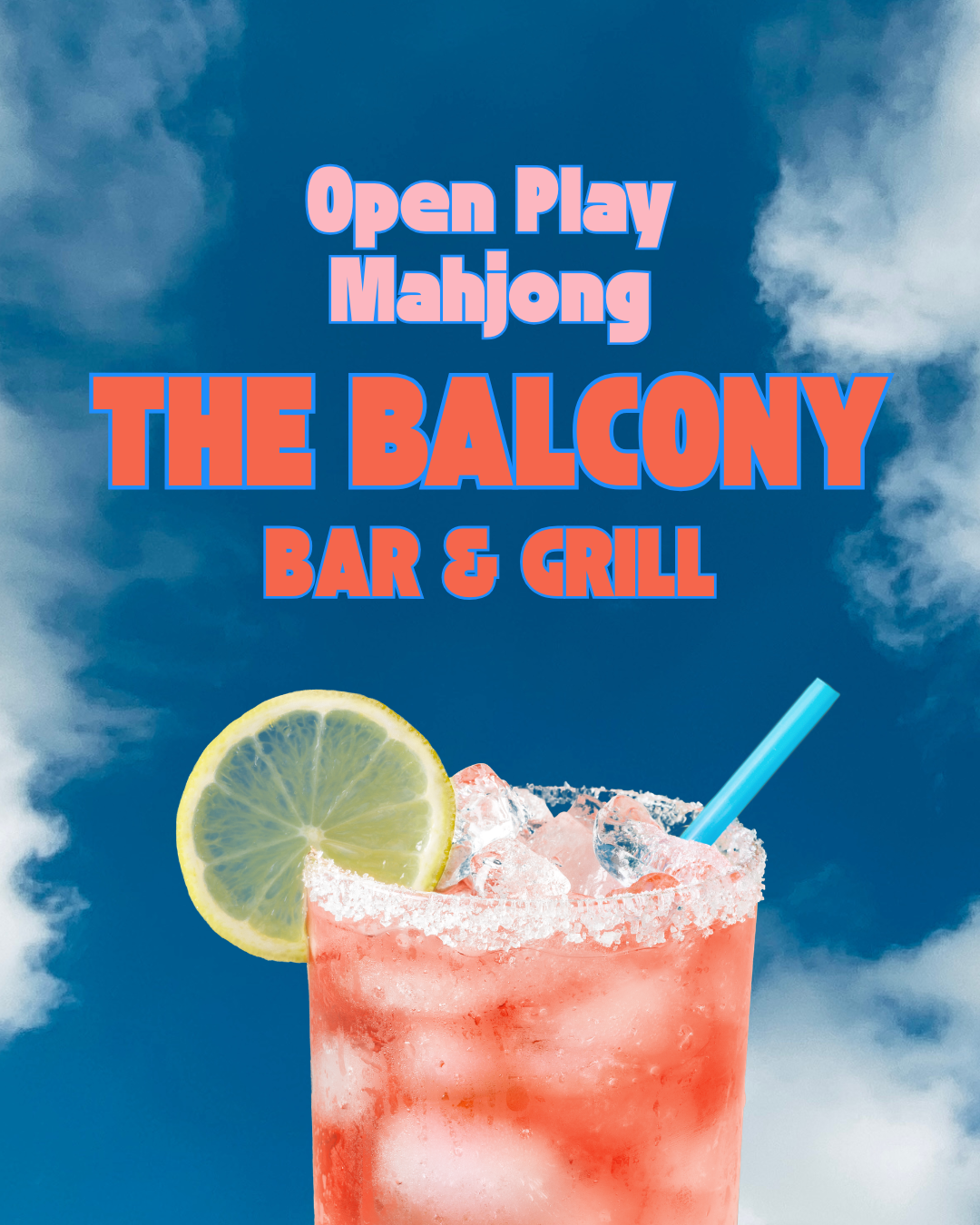 Open Play at The Balcony August 8th