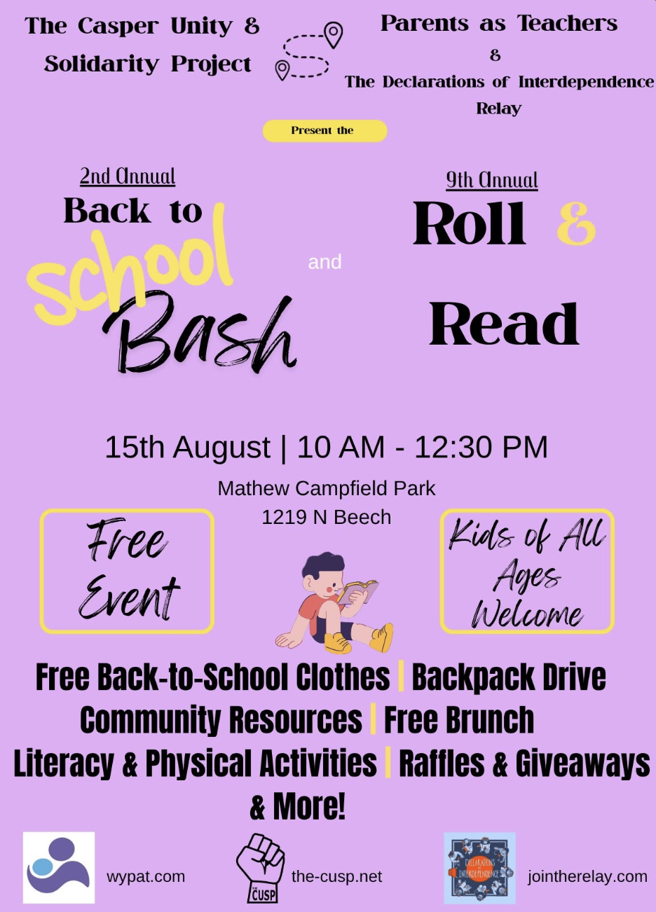 WYOMING: BACK TO SCHOOL BASH WITH THE CASPER UNITY AND SOLIDARITY PROJECT AND PARENTS AS TEACHERS