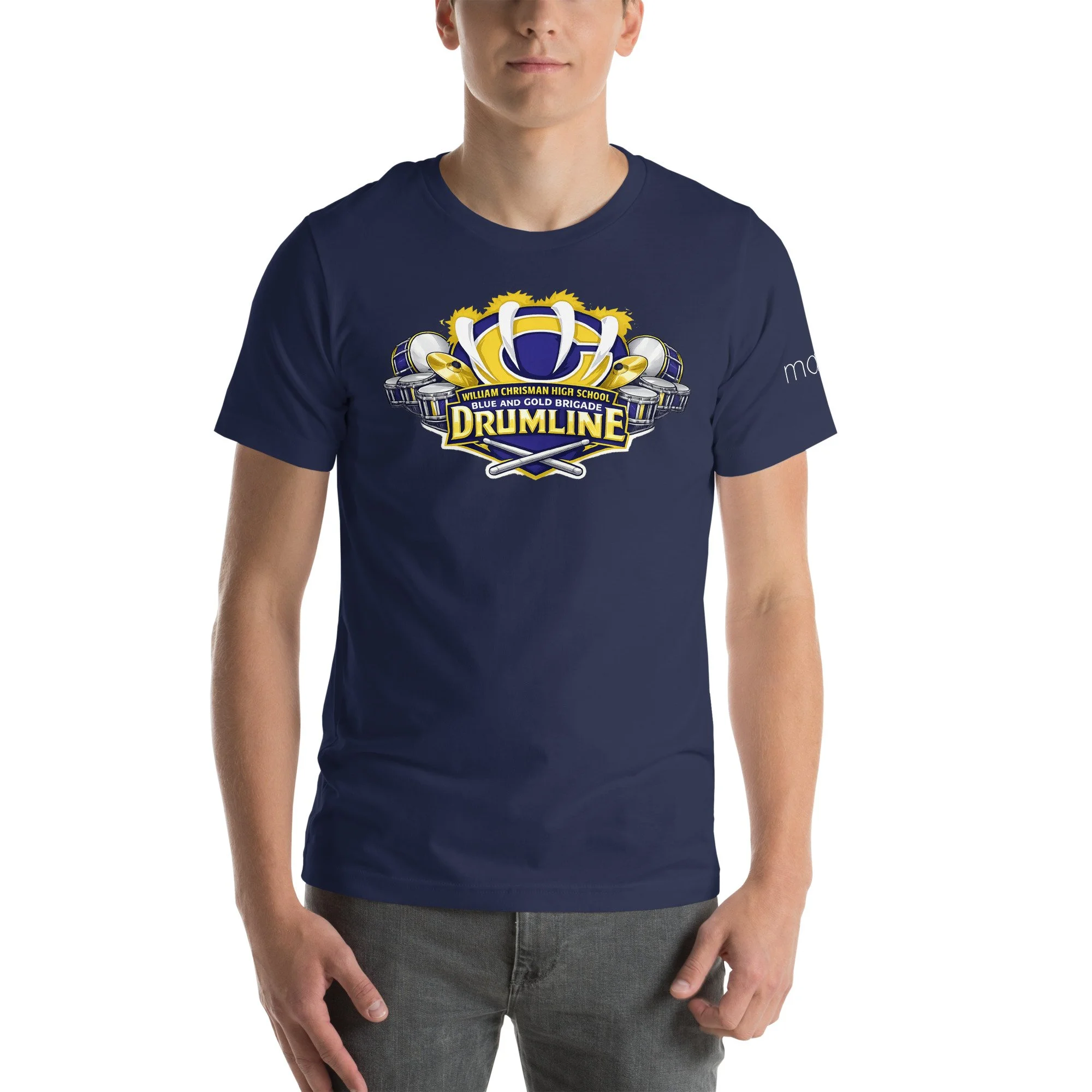 WCHS Blue and Gold Brigade Drumline Unisex t-shirt