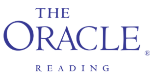 The Oracle logo with the words 'The Oracle Reading' in blue text
