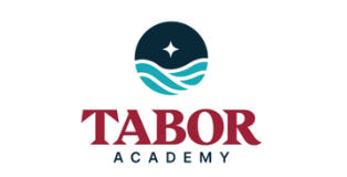Tabor Academy logo with a stylized star and waves above the text