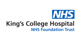 NHS logo with text 'King's College Hospital' and 'NHS Foundation Trust'