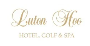 Logo for Luton Hoo Hotel, Golf & Spa with elegant gold script text
