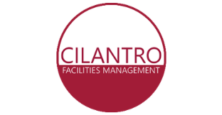 Cilantro Facilities Management logo with red circle and text